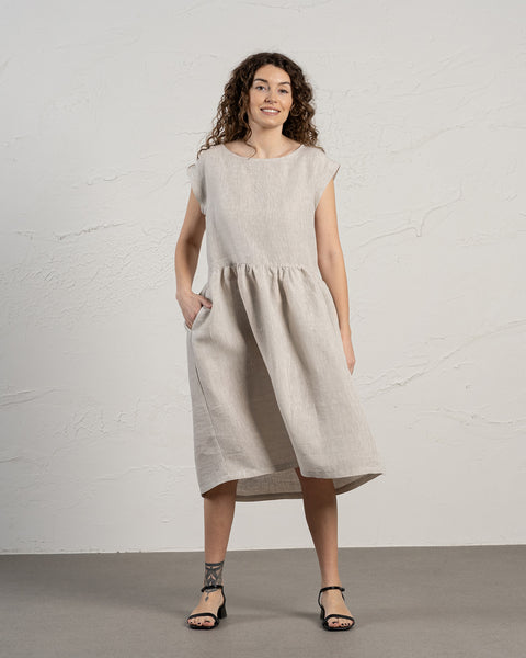Vestido smock Cecilia Natural