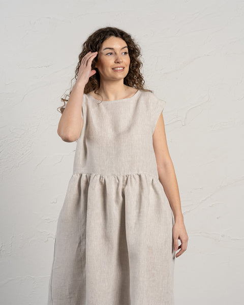 Vestido smock Cecilia Natural