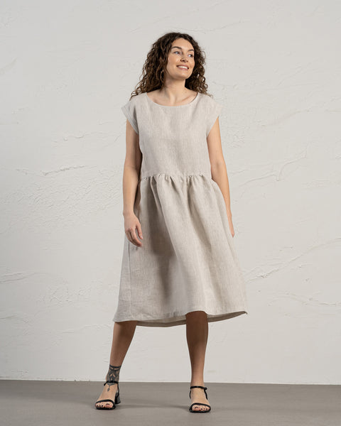 Vestido smock Cecilia Natural