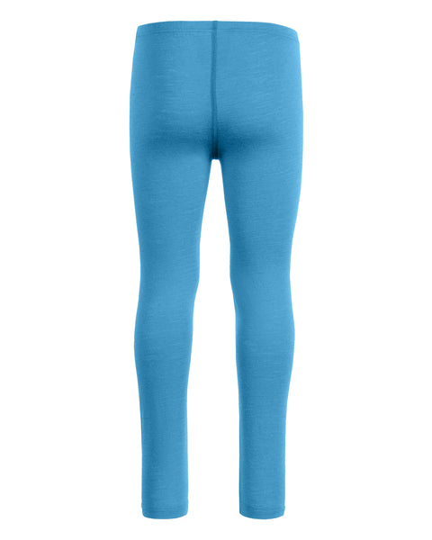 Los pantalones menique de lana merina de 160 g/m² en color azul claro, vista trasera.