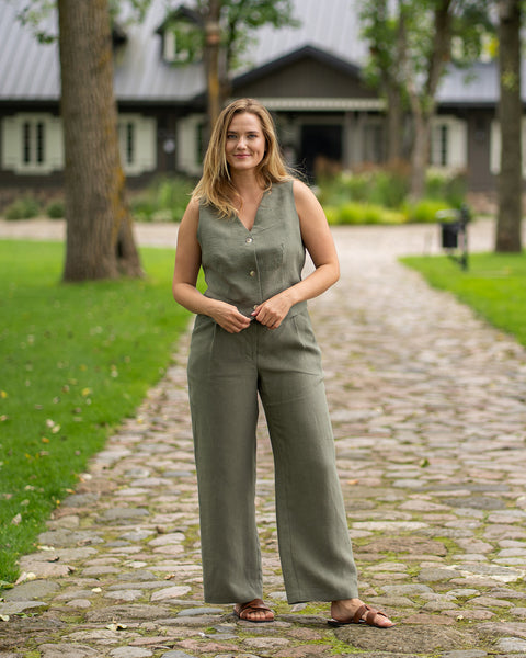 Pantalones de caída alta Lotus