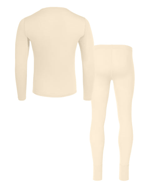 Conjunto natural para hombre de 2 piezas: camiseta de manga larga 160 y pantalón largo