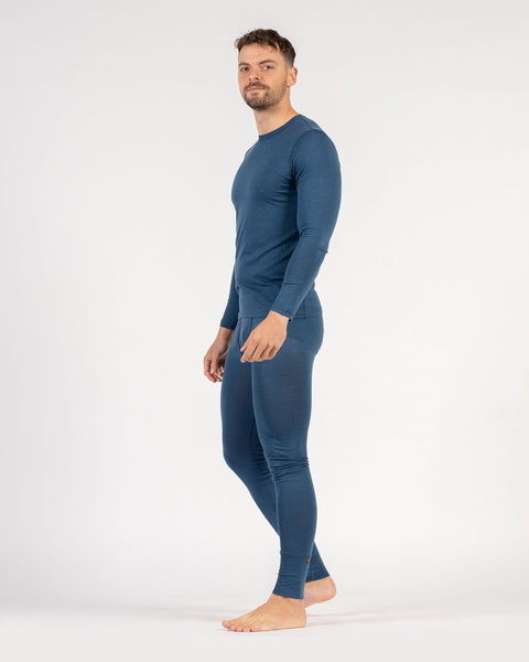 Conjunto de 2 piezas para hombre: camiseta de manga larga y pantalón largo 160 en mezclilla