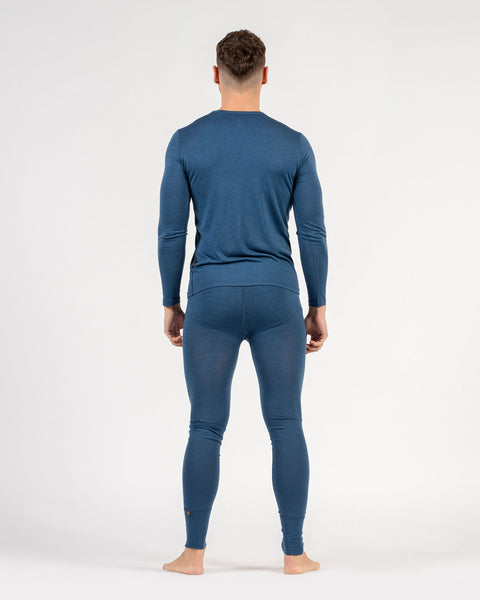 Conjunto de 2 piezas para hombre: camiseta de manga larga y pantalón largo 160 en mezclilla