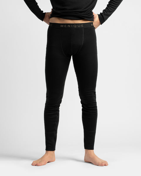 Mallas térmicas de merino 250 para hombre Negro