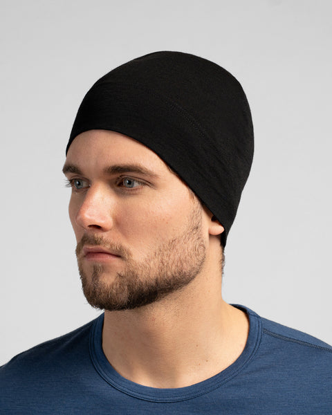 Gorro ajustado para hombre de merino 160gsm