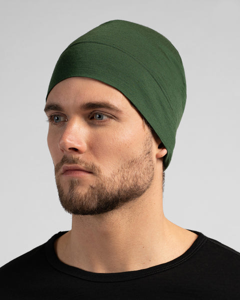 Gorro ajustado para hombre de merino 160gsm
