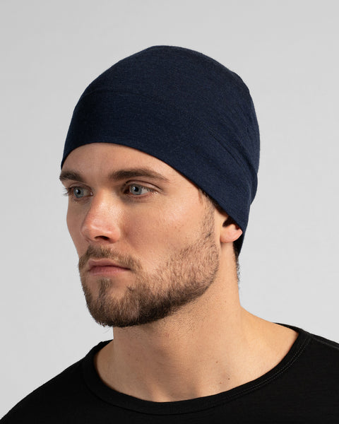 Gorro ajustado para hombre de merino 160gsm