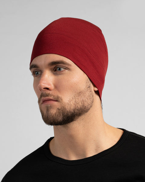 Gorro ajustado para hombre de merino 160gsm
