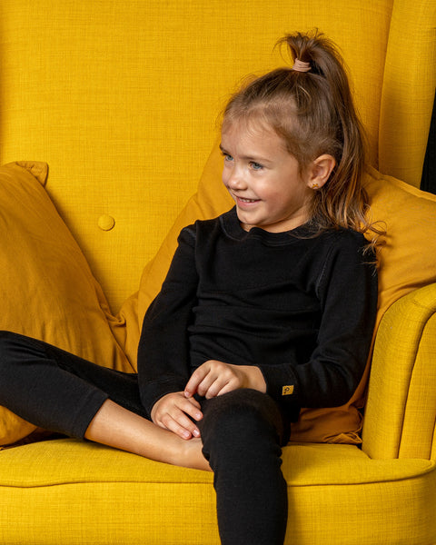 Kids' 250 Thermal Long Sleeve Crew Black