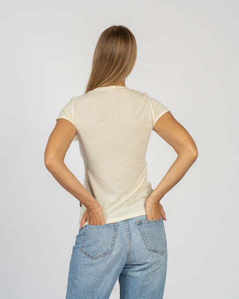 Camiseta Natural para Mujer 160 Merino