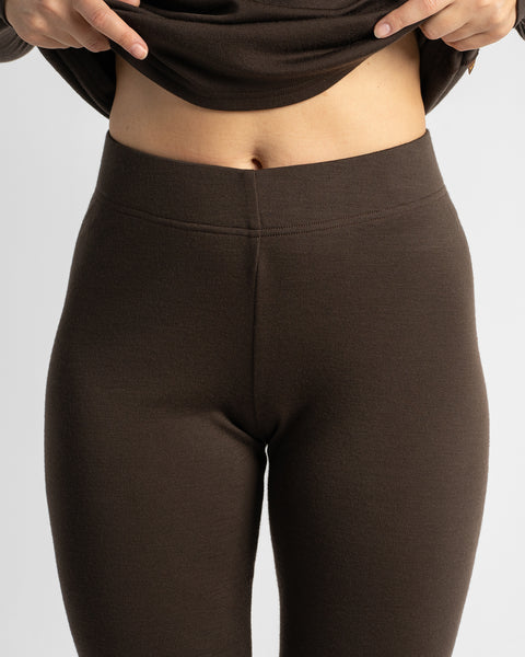 Leggings 250 para mujer Marrón chocolate