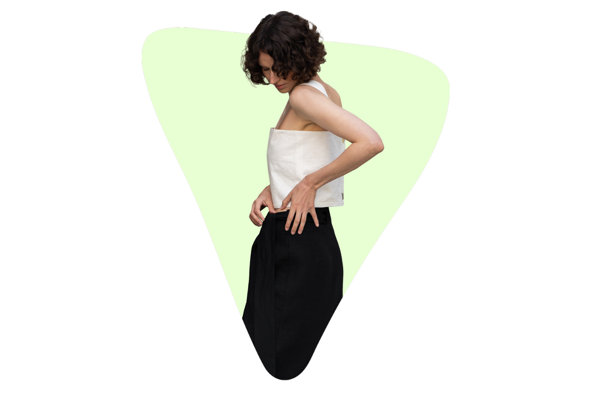 Ropa de lino para mujeres, qué tipo de prendas inferiores usar cuando tienes forma de triángulo invertido