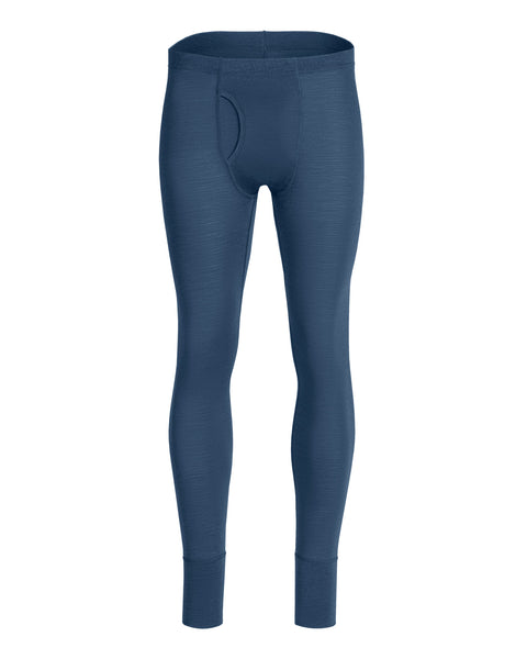 menique Pantalones Merino 160 para Hombre Color Denim Vista Frontal