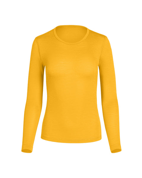 Women's 160 Thermal Long Sleeve Crew Yellow