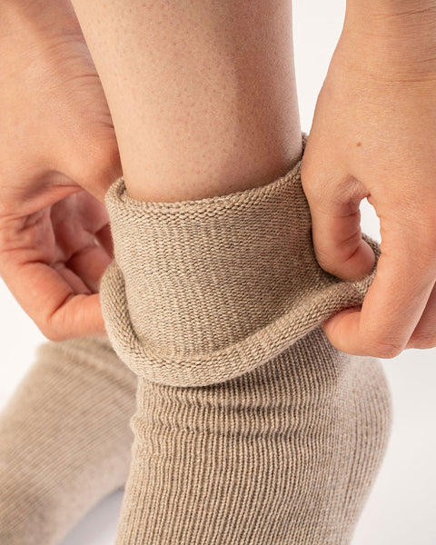 Women's Knit Socks Merino Creamy Beige