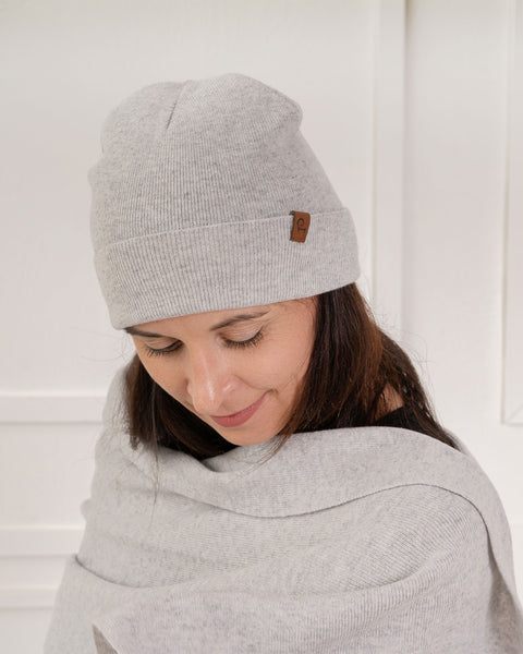 Women's Knit Beanie Merino &amp; Cashmere
