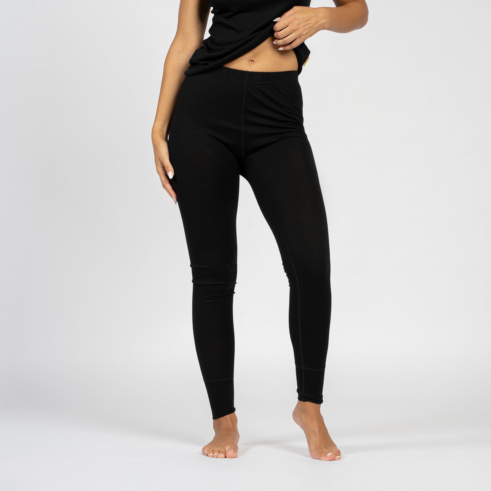 Pantalones de mujer 160 Merino en negro