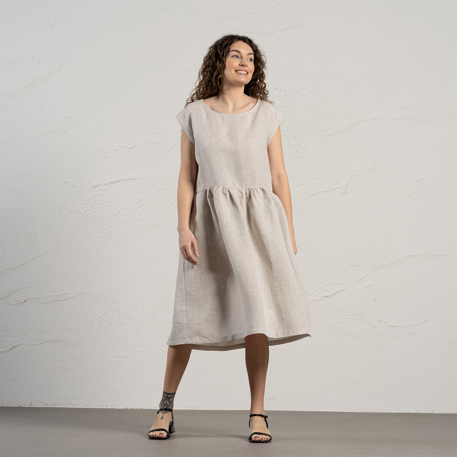 Vestido smock Cecilia Natural