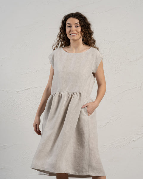 Vestido smock Cecilia Natural