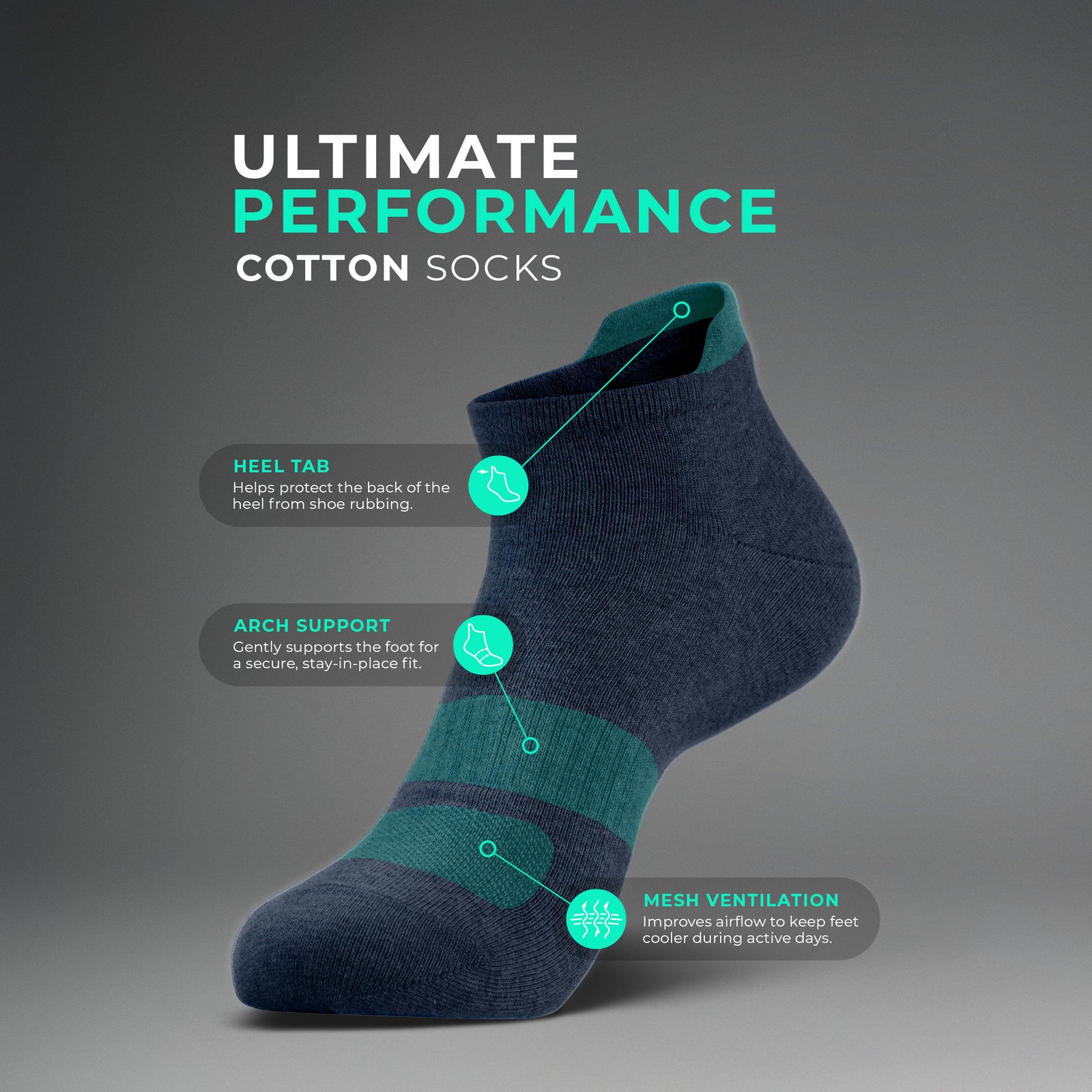 A single dark pink ankle sock shown on a foot model, angled to display the side profile and the top opening.