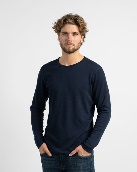 Camiseta térmica de manga larga 250 para hombre Azul marino