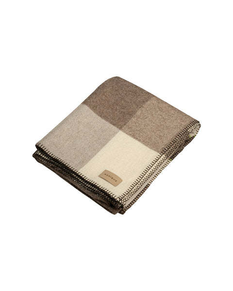 Manta de cuadros de lana virgen Chicago