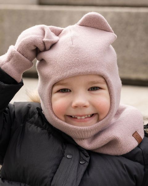 Kids Knitted Balaclava &amp; Mitten's 2-Piece Set