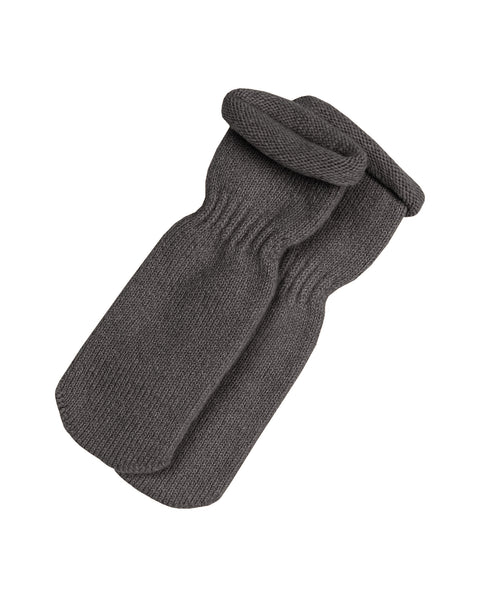Kids' Knit Baby Socks/Mittens Merino &amp; Cashmere Dark gray
