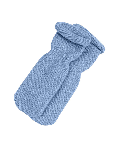 Kids' Knit Baby Socks/Mittens Merino &amp; Cashmere Light Blue