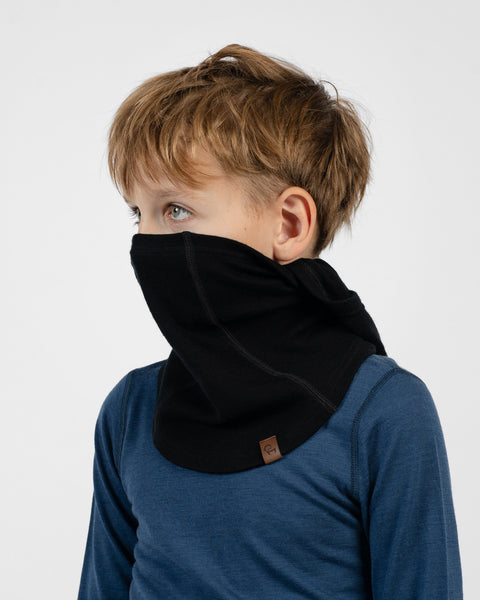 Pasamontañas infantil cubrebocas multifunción de 100% lana merina