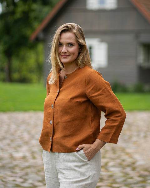 Chaqueta de Lino Europea Alice
