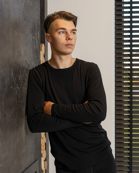 Men's 250 Thermal Long Sleeve Crew Black
