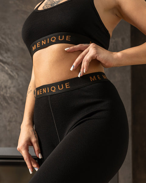 Pantalones de mujer Merino 250 RB Negro