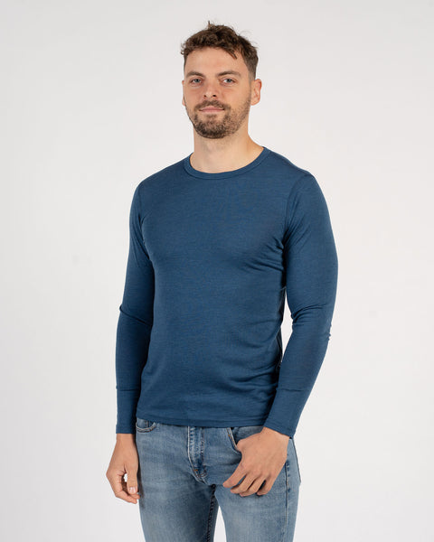 Camiseta térmica de manga larga para hombre 160 Denim