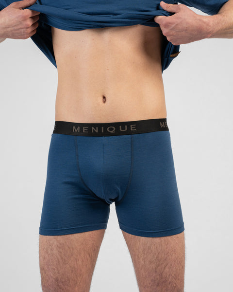 Calzoncillos cortos tipo bóxer para hombre de merino