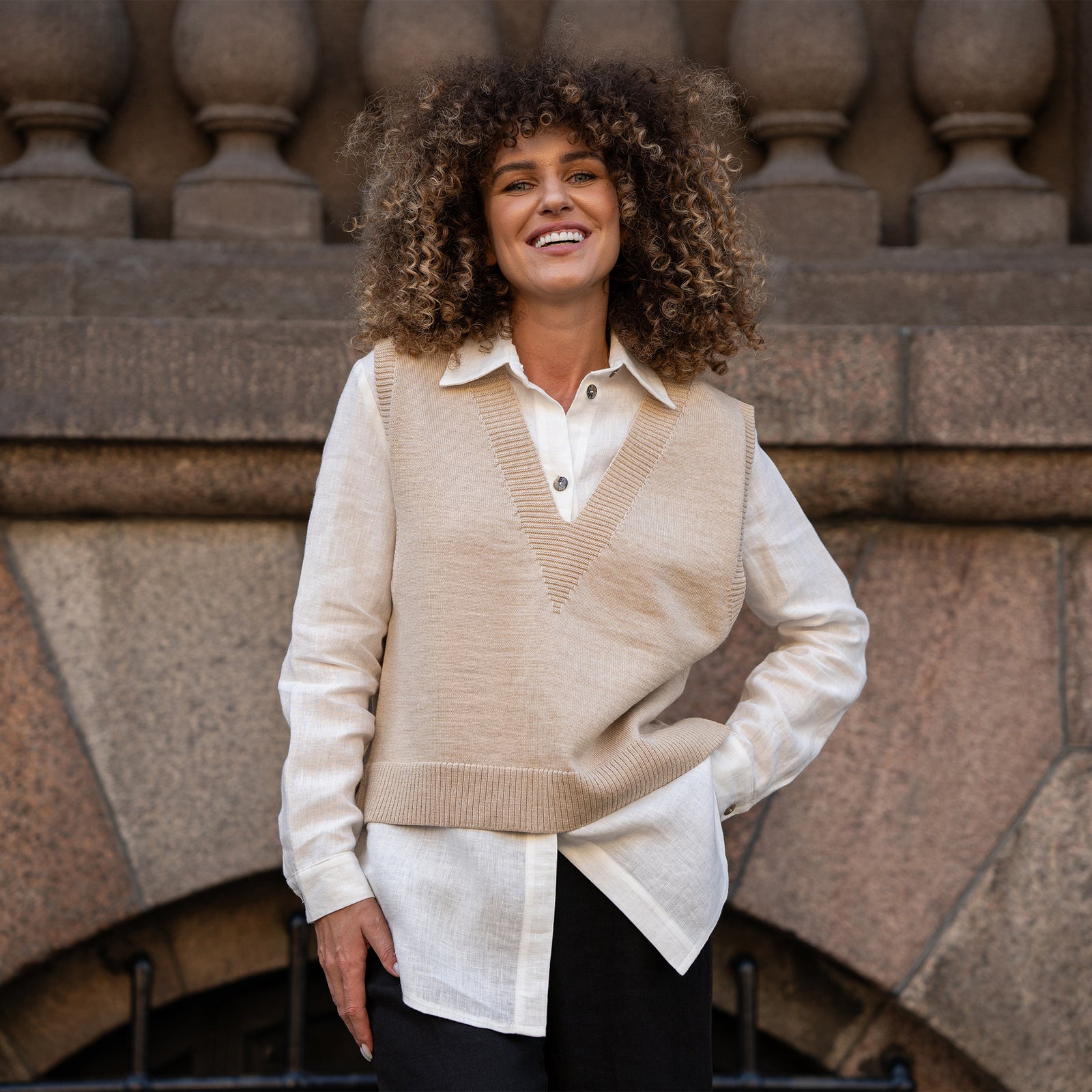 Chaleco de Lana Merina para Mujer ISLA