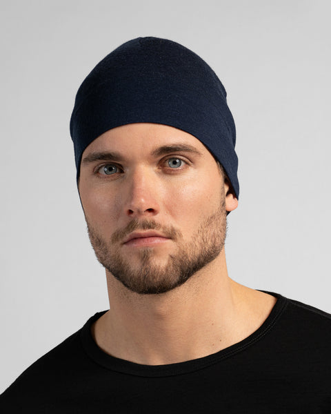Gorro ajustado para hombre de merino 160gsm