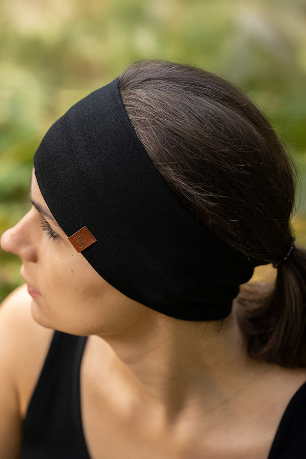 Cinta para la cabeza de mujer 160 Merino Negro