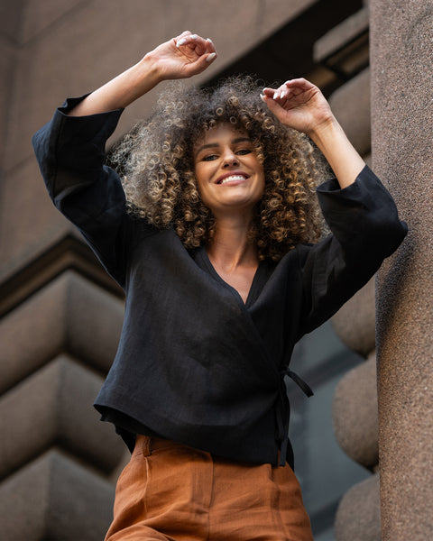 Blusa Envolvente Suelta Thea