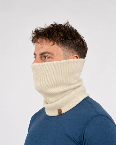Cuello tejido para hombre de merino