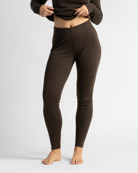 Leggings 250 para mujer Marrón chocolate