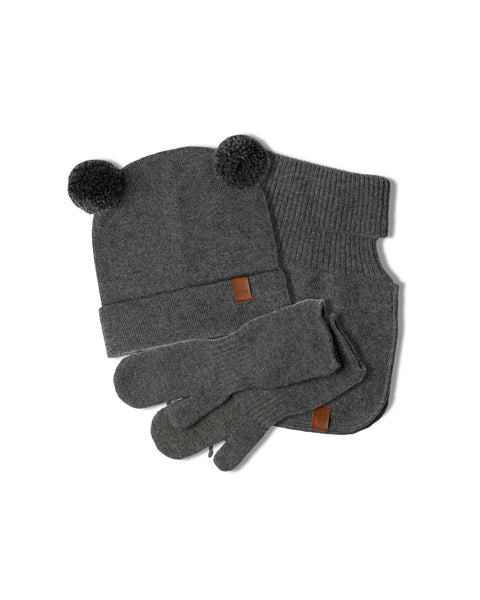 Knitted Baby Beanie, Dickie &amp; Mitten's 3-Piece Set