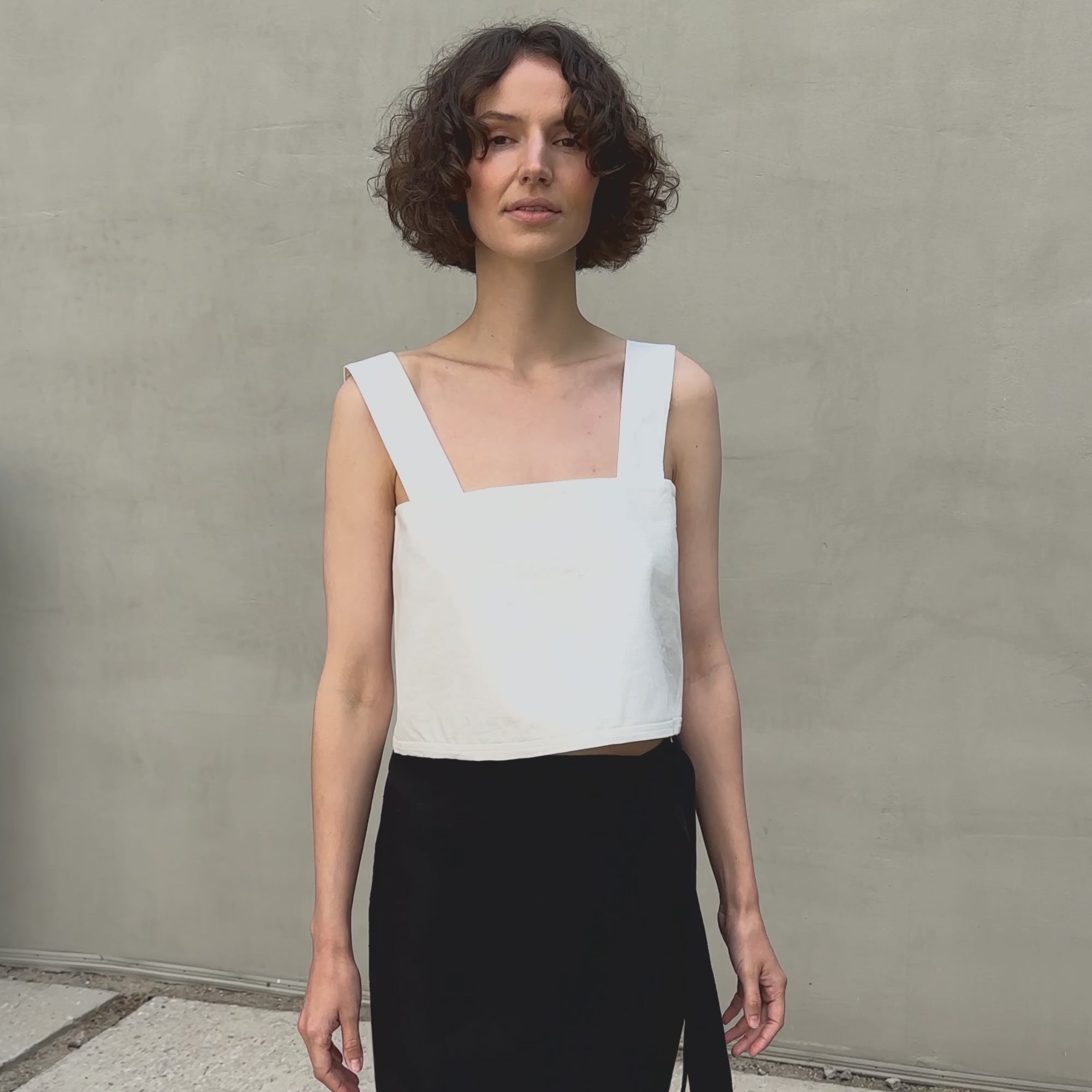 100% Linen Summer Crop Top