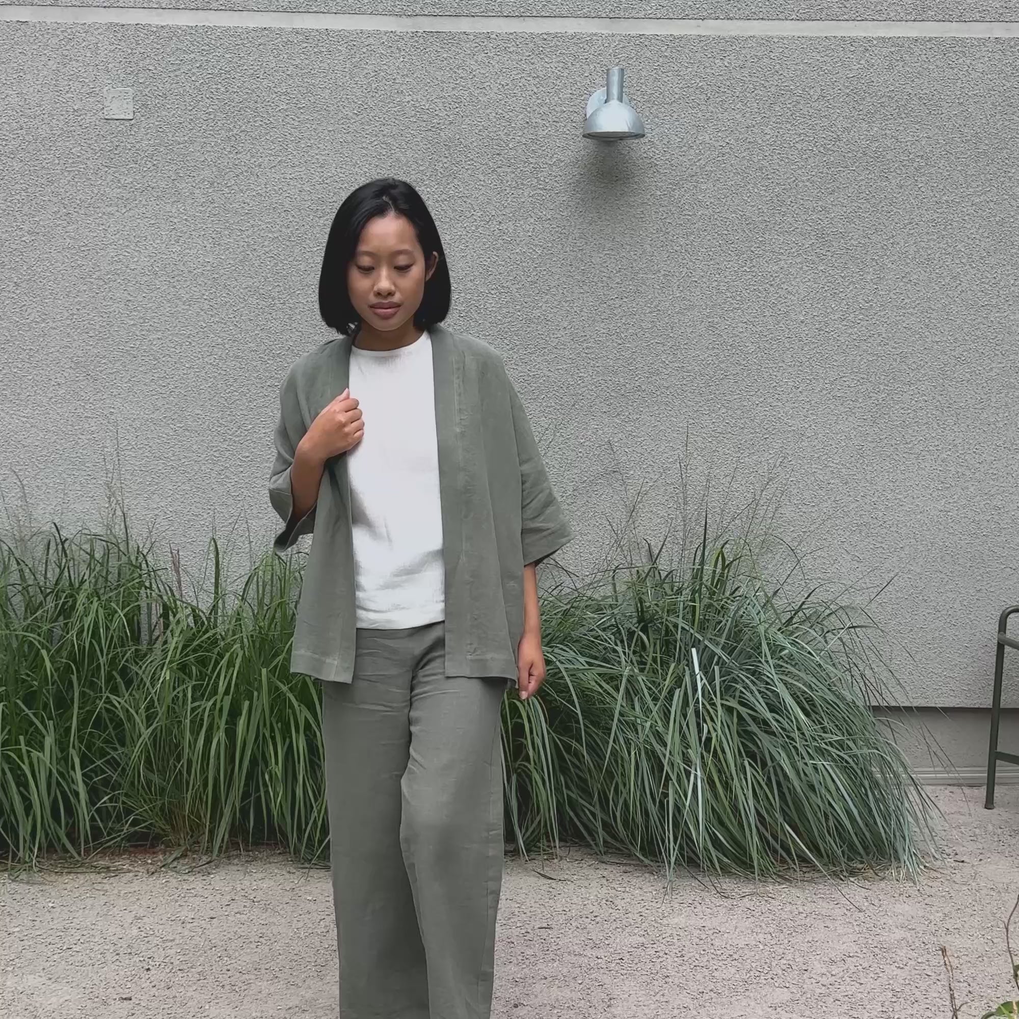 Cárdigan de manga corta Sakura