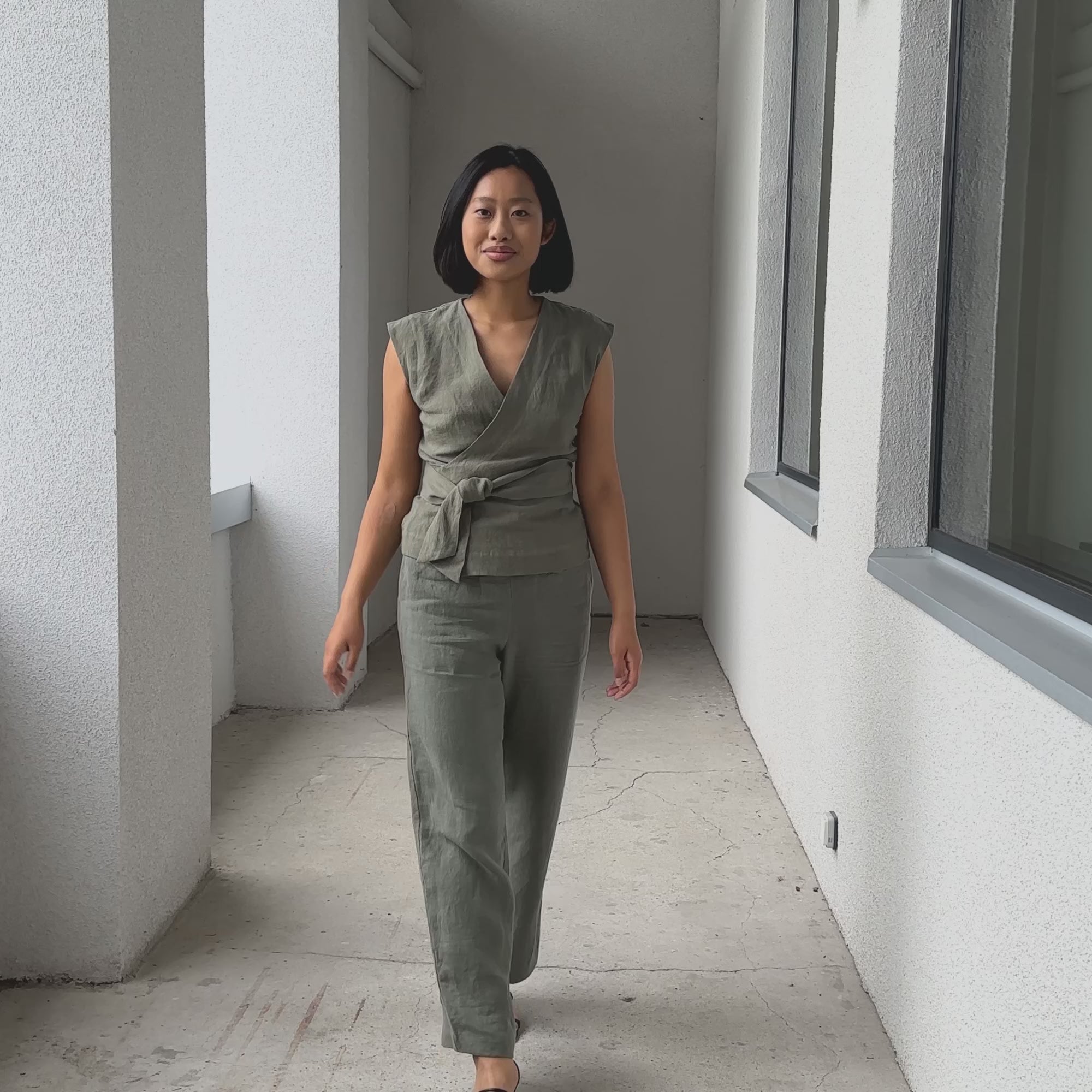 Top corto envolvente Rubí