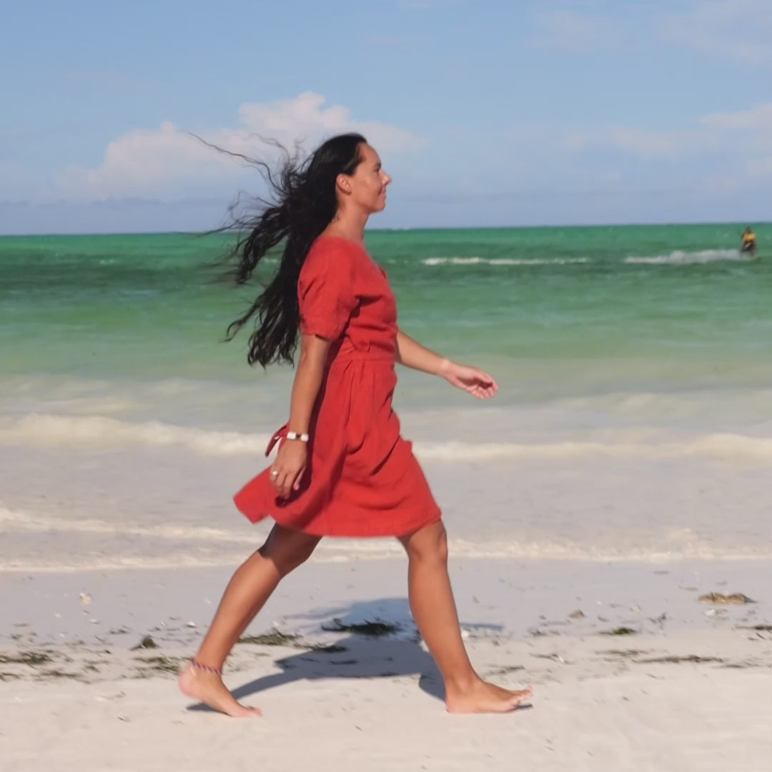 Vacation Summer Wrap Dress Eliana