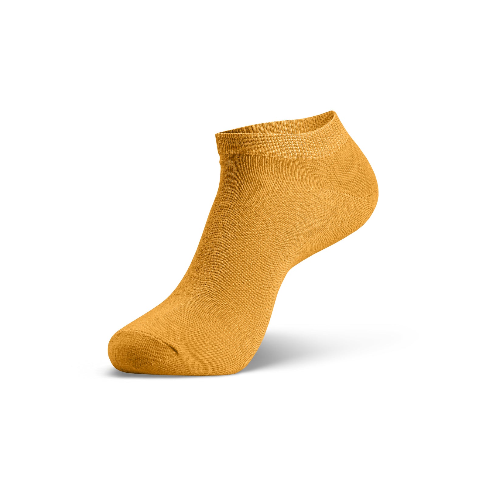 Calcetines tobilleros de bambú para mujer en amarillo picante