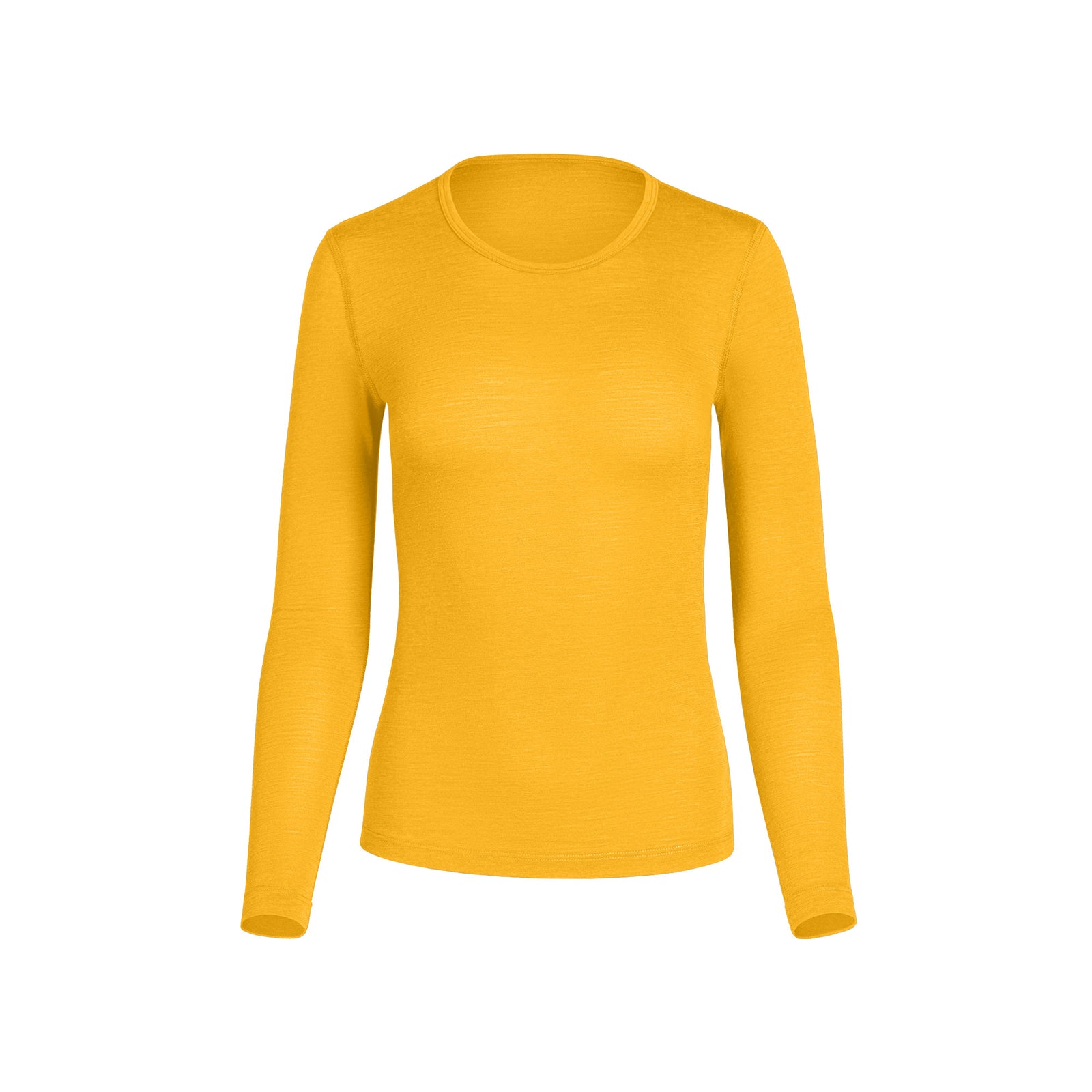 Camiseta térmica de manga larga para mujer 160 en amarillo