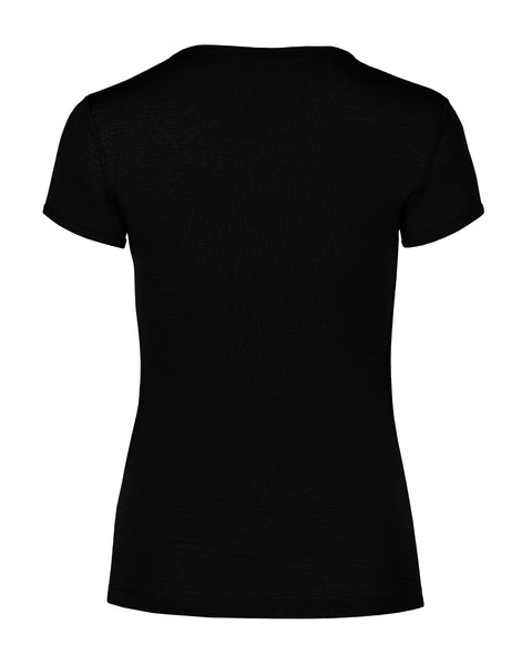 Camiseta de mujer 160 Merino Negra